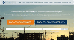 Desktop Screenshot of constructionrecruiters.com